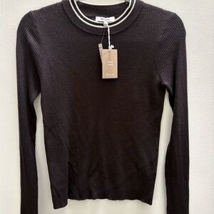 Madewell Double Layered Crewneck Sweater in Merino Silk